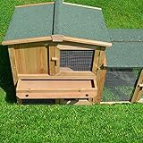 Zooprimus Kaninchenstall 01 PL Hasenkäfig - MEISTER LAMPE - Stall für Außenbereich (für Kleintiere: Hasen, Kaninchen, Meerschweinchen usw.) - 6