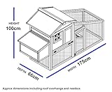 NCH10 Kunststoff und Holz Hühnerstall HEN HOUSE GEFLÜGEL ARK HOME NEST RUN COUP - 5