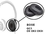 WEWOM 2 Hochwertige Ersatz Ohrpolster für BOSE OE OE2 OE2i QuietComfort 3 QC3 SoundTrue Kopfhörer inkl. Halterung - 6