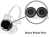 WEWOM 2 hochwertige Ersatz Ohrpolster für Koss Porta Pro (PP) und Samsung SBH500 Headset PU Leder - 5