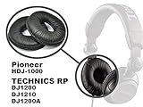 WEWOM 2 Hochwertige Ersatz Ohrpolster TECHNICS RP DJ1200 DJ1210 DJ1200A - 6