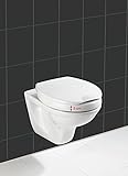 Wenko 21905100 WC-Sitz Secura Comfort - mit 5 cm Sitzerhöhung und Absenkautomatik, Kunststoff - Duroplast, Weiß - 4