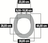 Cornat TAROX 2.0 WC-Sitz mit Absenkautomatik, Duroplast, verchromte Scharniere, weiß, KSTASCOH00 - 8