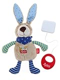 sigikid, Mädchen und Jungen, Spieluhr, Stofftier Hase, Blau/Grün, 40356 - 5