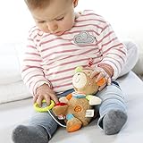 Fehn 091014 Mini-Spieluhr Teddy / Kuscheltier mit integriertem Spielwerk mit sanfter Melodie zum Aufhängen an Kinderwagen, Babyschale oder Bett, für Babys und Kleinkinder ab 0+ Monaten - 2