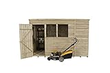 Forest opp106hd 10 x 6 ft Gartenhaus Pultdach Garden Shed – Natur - 3