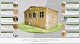 Gartenhaus München - 4,14 x 3,20 Meter aus 19mm Blockbohlen - 3
