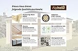 Alpholz Gerätehaus MONS aus Fichten-Holz | Gartenhaus inkl. Dachpappe | Geräteschuppen naturbelassen ohne Farbbehandlung (225 x 210cm) - 2