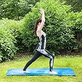Proworks Große Premium Yogamatte Gepolstert & Rutschfest für Fitness Pilates & Gymnastik mit Tragegurt in Blau - [Maße 183cm Länge 60cm Breite] - Phtalatfrei - 8