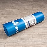 Proworks Große Premium Yogamatte Gepolstert & Rutschfest für Fitness Pilates & Gymnastik mit Tragegurt in Blau - [Maße 183cm Länge 60cm Breite] - Phtalatfrei - 9