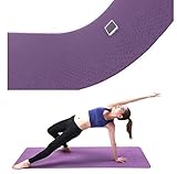 Good Times Yogamatte, Rutschfest, TPE, umweltfreundlich, Hypoallergen, hautfreundlich, Gymnastikmatte, Fitnessmatte, Sportmatte, Bodenmatte mit Tasche & Trageband, 183x61x0,8cm (Dunkelgrün) - 7