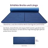 YAWHO Yogamatte Hochwertige TPE ist Rutschfest Eco Freundlichen Material Das SGS Zertifiziert Maße: 183 cm X 66 cm Höhe 0.6 cm, Design Hilfslinien, Licht, Umweltfreundlich, Langlebig (Blue) - 7