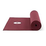 Lotuscrafts Yogamatte Mudra Studio - für Anfänger und Fortgeschrittene, schadstoffgeprüft nach OEKO TEX 100 - Matte für Yoga, Pilates, Sport und Training -Rot (Bordeaux0 - 2