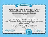 Klo-Philosoph: In 100 Sitzungen zum Klugscheißer | Geballtes Philosophie-Wissen fürs stille Örtchen inklusive Philosophie-Bingo, Abschlusstest und Klugscheißer-Diplom - 3