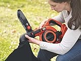 Black+Decker Akku Laubbläser und Sauger GWC3600L20 mit Häcksler und 17,5l Fangsack / Schnelles Umschalten von Laubsauger zu Bläser / Mit Power Select Funktion / Mit 36V Lithium-Ionen-Akku und 2,0 Ah - 8