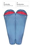NORDKAMM Schlafsack ultraleicht, rechts, dünn, leicht, für Erwachsene, für Camping, Outdoor, Trekking, Reise, Sommer, Indoor. Zum Verbinden für 2 Personen - 4