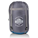 Lumaland Outdoor Schlafsack Mumienschlafsack, 230 x 80 cm, inklusive Packsack, 50 x 25 cm gepackt, blau - 7