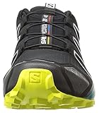 Salomon Herren Speedcross 4 Traillaufschuhe, Schwarz (Black/Everglade/Sulphur Spring), 43 1/3 EU - 4